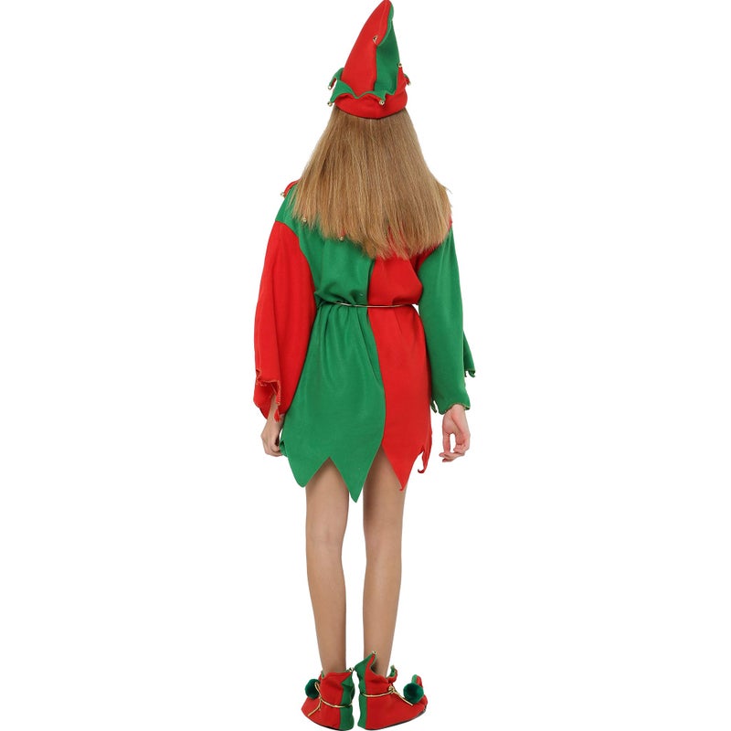 EraSpooky Women Christmas Santa Elf Costume for Christmas Party(One Size) - Image 5